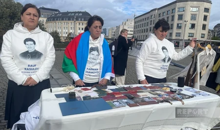 Участники акции в Брюсселе: Хотим донести до всех правду о пропавших без вести соотечественниках