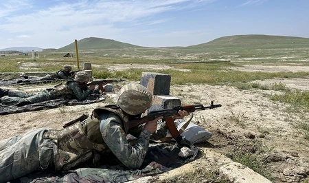 В азербайджанской армии прошло первенство по военному пятиборью