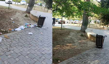 После жалоб жителей парк за Академией наук в Баку очистили от мусора