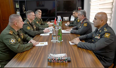 Белорусская военная делегация провела рабочие встречи в Министерстве обороны Азербайджана