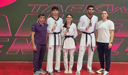 Азербайджанские тхэквондисты завоевали четыре медали на Albania Open