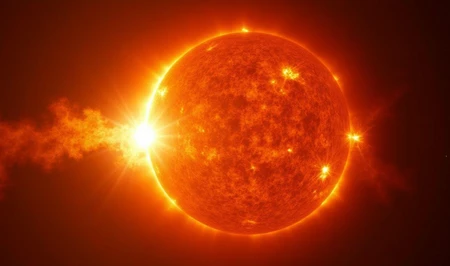 Мощная солнечная вспышка класса M1 зафиксирована учеными