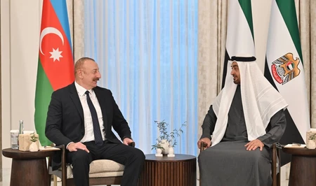 Состоялась встреча президентов Азербайджана и ОАЭ