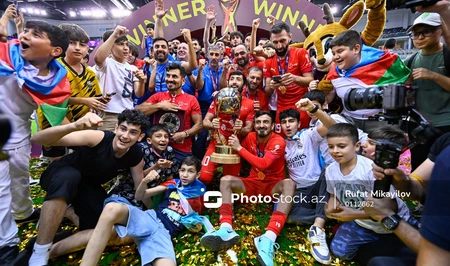 В Баку прошла церемония награждения чемпионата мира по мини-футболу
