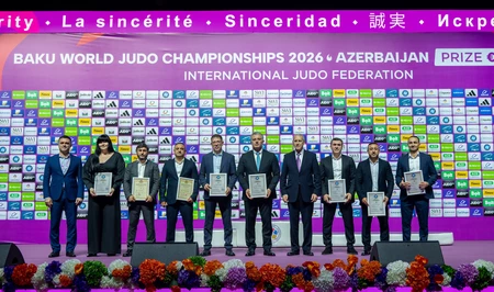 Восемь азербайджанских дзюдоистов получили высшие даны на чемпионате мира в Баку