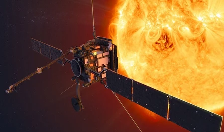 Зонд Solar Orbiter впервые запечатлел южный полюс Солнца
