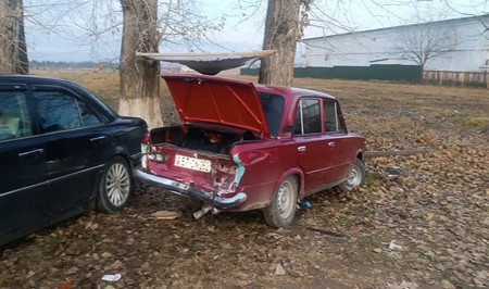 Массовое столкновение автомобилей в Товузском районе, есть пострадавшие