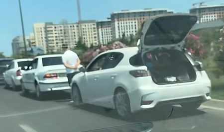 Массовая авария в Сумгайыте: столкнулись четыре автомобиля