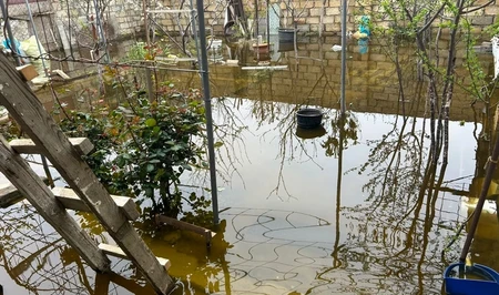 Жилой район в Сумгайыте остался под водой