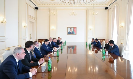 Президент Ильхам Алиев принял делегацию во главе с председателем Национального совета Словакии