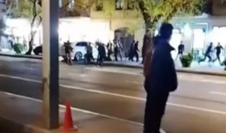 В центре Баку произошла массовая драка