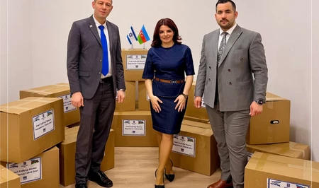 Ронен Краус посетил центр Yonca и вручил продовольственные наборы к Новрузу