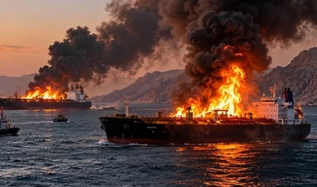 Нефтяные танкеры подорвались на морских минах в Ормузском проливе