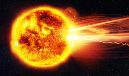 На Солнце произошла мощная вспышка