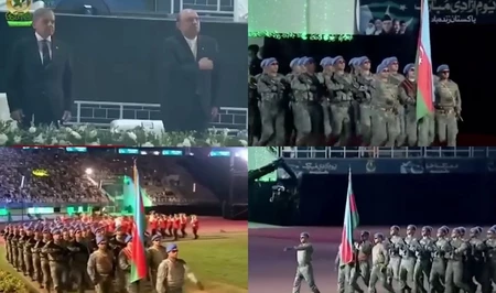 Азербайджанские военнослужащие приняли участие в военном параде в Пакистане