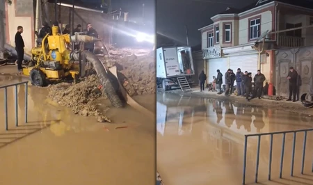 Прорыв водопровода оставил жителей одного из бакинских районов без воды