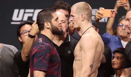 Махачев победил Гэрри и защитил титул UFC в полусреднем весе