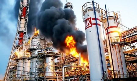 СМИ: При ударе по нефтебазе «Лукойл-Югнефтепродукт» уничтожены 4-6 топливных резервуаров
