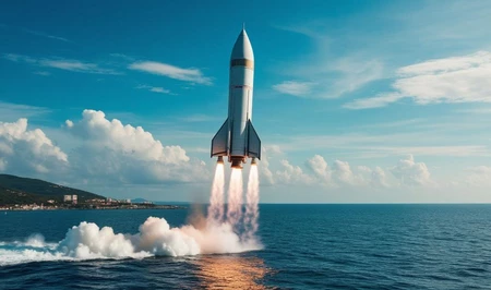 Китай впервые успешно вернул первую ступень ракеты на морскую платформу