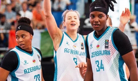 Сборная Азербайджана по баскетболу 3x3 одержала первую победу в Мировой женской серии в Шанхае