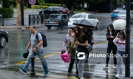Дождливая погода прогнозируется по всей территории Азербайджана