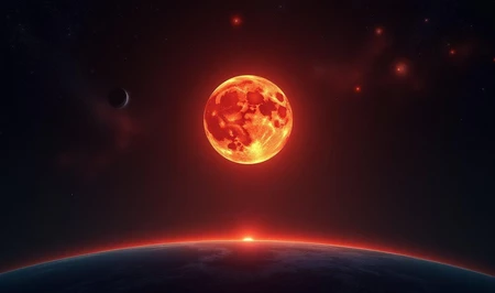 Красная Луна и скрывающаяся Венера: календарь затмений сентября