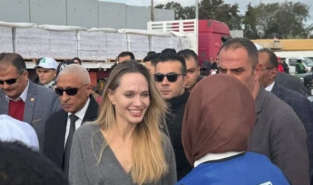 Анджелина Джоли посетила КПП «Рафах»