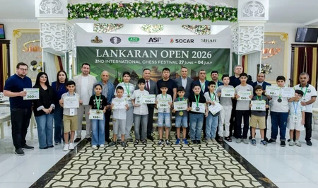 Подведены итоги международного шахматного турнира Lankaran Open 2026