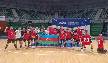 Азербайджанская команда победила на чемпионате европейских университетов по футзалу