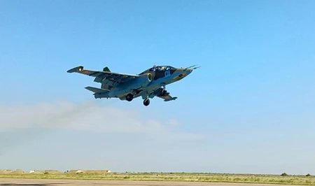 Авиационные подразделения ВВС Азербайджана выполнили учебно-тренировочные полеты