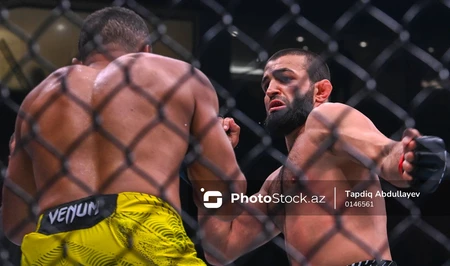 В Баку проходит турнир UFC Fight Night: стартовый поединок завершился победой азербайджанского бойца