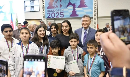 Лейла Алиева приняла участие в церемонии закрытия Baku Open - 2025