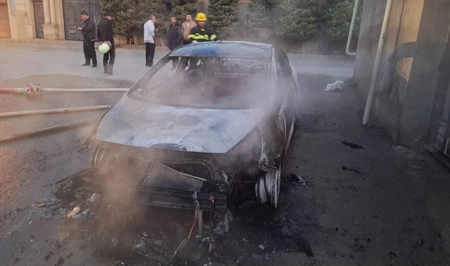 Задержан подозреваемый в поджоге автомобиля директора школы в Гарадагском районе Баку