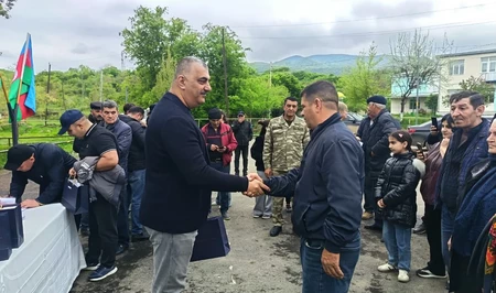 Очередная группа переселенцев получила ключи от квартир в Гырмызы базар Ходжавендского района