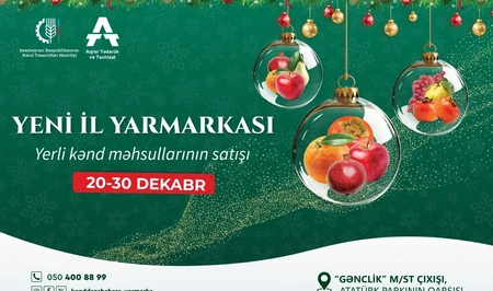 В Баку стартовала новогодняя ярмарка «Из села в город»
