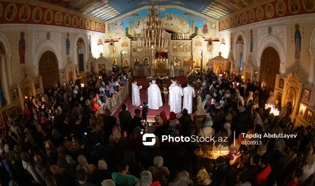 Пасхальные богослужения в храмах Азербайджана